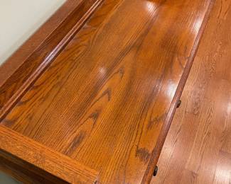 R48 - $95. Lenoir House Small Server. Measures 40" wide x 18" deep x 35" tall. Solid Wood.
