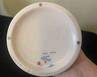 R8 - $45. Franz Porcelain Hummingbird Vase. Measures 14" tall. 