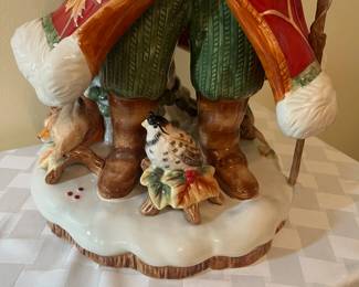 A47 - $120. Rare Fitz and Floyd Bountiful Holiday Santa. Box Dimensions 12.5"x12"x21