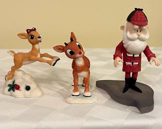 A11 - $50. Set of 4 Rudolph and the Island of Misfit Toys Tree 5"x4.25" 