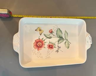 R102 - $24. Butterfly Meadow 9" x 13"  Baking Pan. 