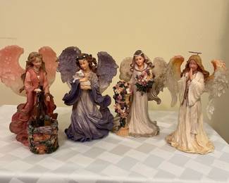 A7 - $20. The Charming Angel Collection 4 Piece Angels. 6.5t x 4.5w