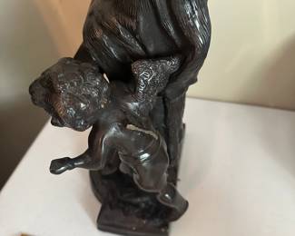 R32 - $40. Large Angel Sculpture - As Is. Small angel has a broken wing. 