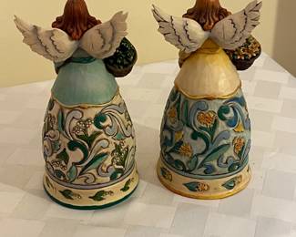 A18 - $25 PAIR. Jim Shore March & May. 6.5" tall. 