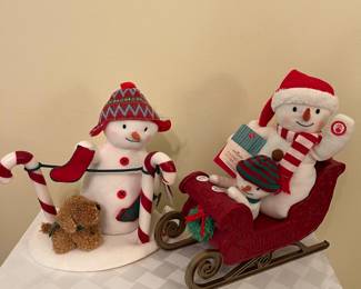 A3 - $30 Hallmark Plush Snowmen Lot NWT 4 Pieces