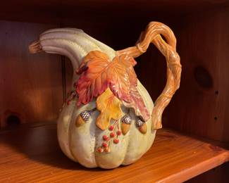 R43 - $15. Fitz & Floyd "Harvest" Pitcher. 
