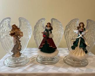 A34 - $45. Crystal Christmas Blessings The Bradford Exchange. Lot of 6. 8"x6"