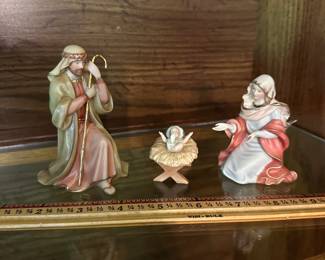 R90 - $50. Lenox "Little Town of Bethlehem" Holy Family Nativity. 