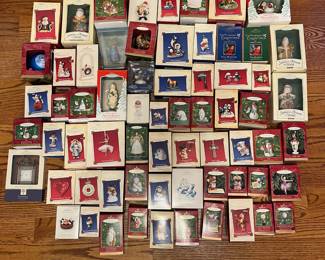A66 - $300. Lot 1 of 66 Pieces. Hallmark Christmas Ornaments. 