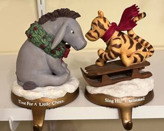 A24 - $30 Set. Classic Pooh Stocking Holders. 3.5"x4.5"