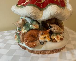 A47 - $120. Rare Fitz and Floyd Bountiful Holiday Santa. Box Dimensions 12.5"x12"x21