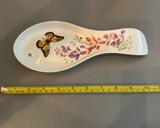 R96 - $10. Lenox Butterfly Meadow Spoon rest. 