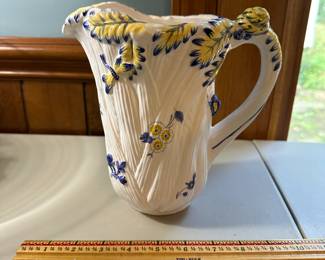 R71 - $20. Spode "Imperial Garden" Pitcher. Measures 8" tall. 