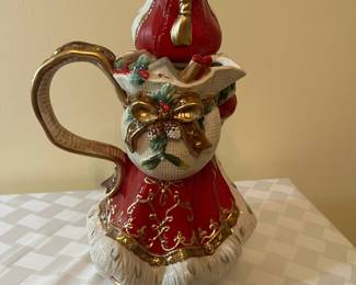 A41 - $30. Fitz & Floyd Yuletide Holiday Pitcher. Measures 7"x12.5".