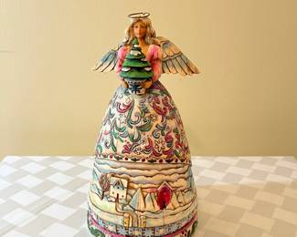 A39 - $25. Jim Shore "Landscape Sleeps" Angel. 9.5"T