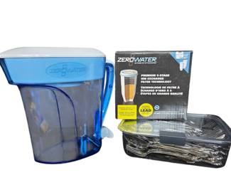 Zero Water Pitcher With 1 Filter A Box Of Flatware
