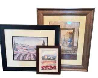 Three Tuscan Prints
