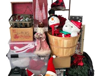 Mystery Christmas Decor 2  Wooden Ladder, Signs,  Much More