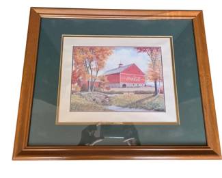 Ruby Falls Barn CocaCola Print By Robert Doaree