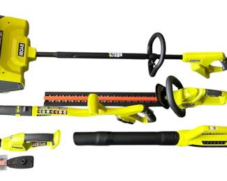 007 RYOBI Power Tools Snow Shovel, Blower, Cordless Hedge Trimmer, Edger,  Shear Shrubber