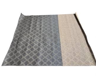 Hampton Bay Grey Diamond Outdoor Rug 6.6 ft x 9ft