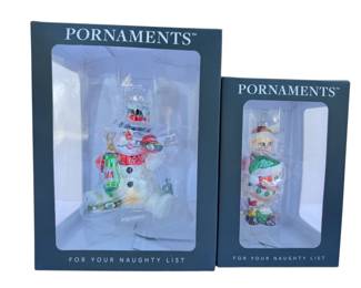 Two Pornaments Christmas Ornaments