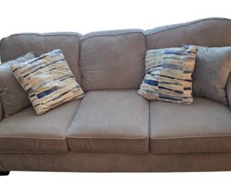 Grey Upholstered Sofa Norwalk Furnitire 