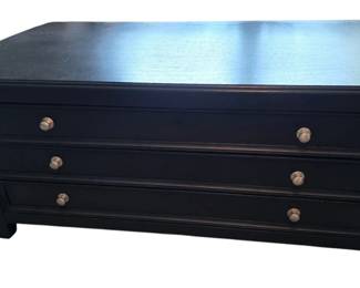 Wooden 3 Drawer Coffee Table Cappucino, Ashley Furniture