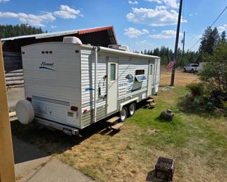 AVAILABLE NOW $5,500 OBO VERY GOOD CONDITION.  One issue there is a tear in the linoleum. This is a 2004 Skyler Nomad and it had always been kept in their shop it's in very good condition. The air conditioner the heater works the freezer the fridge the stove everything works great.
