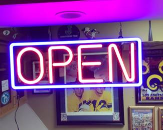 Lighted Open Sign