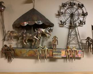 Metal Horse Carousel