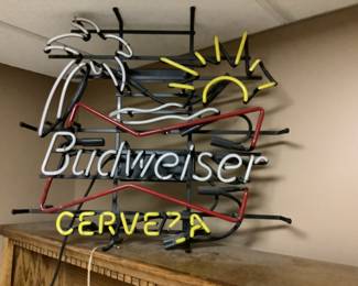 Lighted Budweiser Sign (as is)