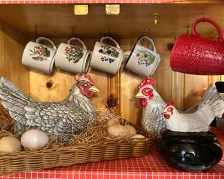 chicken and rooster decor