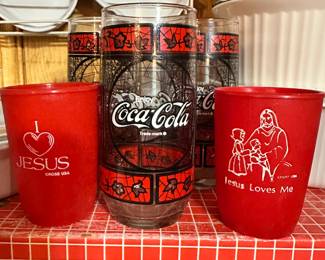 coke stuff and french white Corning