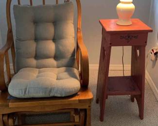 Glider, Side Table Lamp