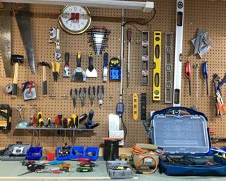 02 Saws, Levels, BD Masonry Drill Jigsaw, Much More