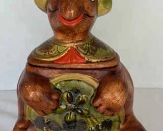 04 Happy Hippie Turtle Cookie Jar