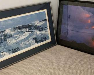Fire Water Large Framed Art