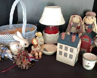 Assorted Ceramic DecorEaster, Candles More