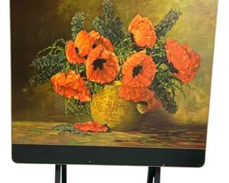 Folding Black Poppy Table