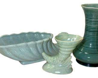 Vintage Green Pottery