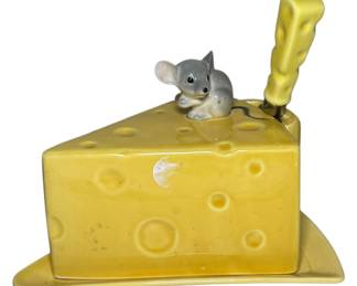 Vintage Lefton Novelty Cheese Tray