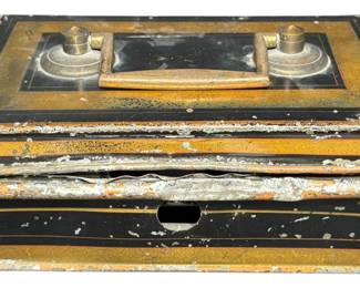 Vintage Metal Bank Box