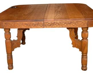 Carved Solid Wood Table