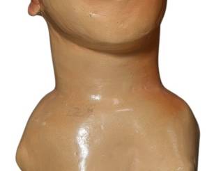 South American Clay Bust