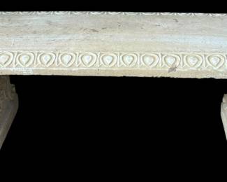 Concrete Garden Bench