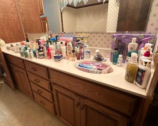 Lots of beauty products