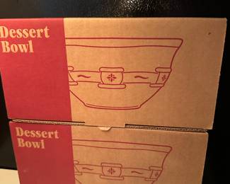 Longaberger Pottery Dessert bowls