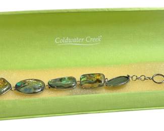 Sterling Silver Abalone Shell Bracelet