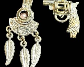 Silver Toned Necklace Pendants